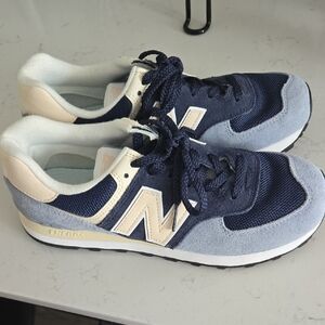 New Balance Navy and Light Blue Sneakers